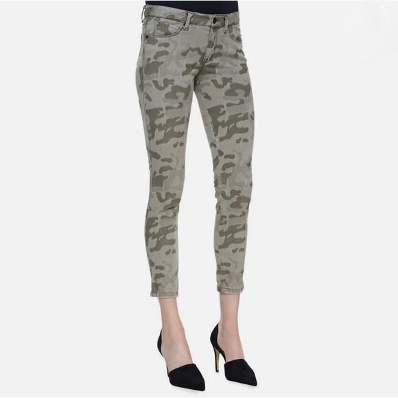 NWT CUT25 Yigal Azrouel  Skinny Camo Jeans - Ankle - Green -Camouflage - Size 25 - Picture 1 of 10